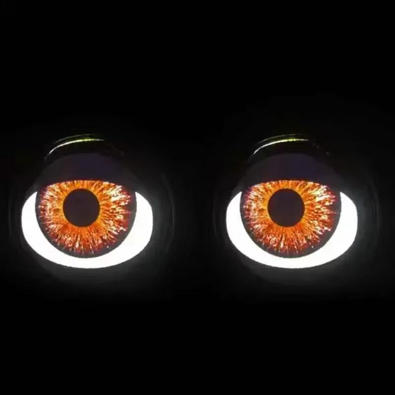 Devil Eyes Light LED Dynamic Devil Eye Car 12V Headlights LED Automotive Headlight Bulbs WiFi Control For Most Cars