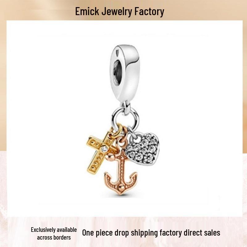 Original Beaded Panjia DIY Pendant - Disney Rainbow & Lavender Style