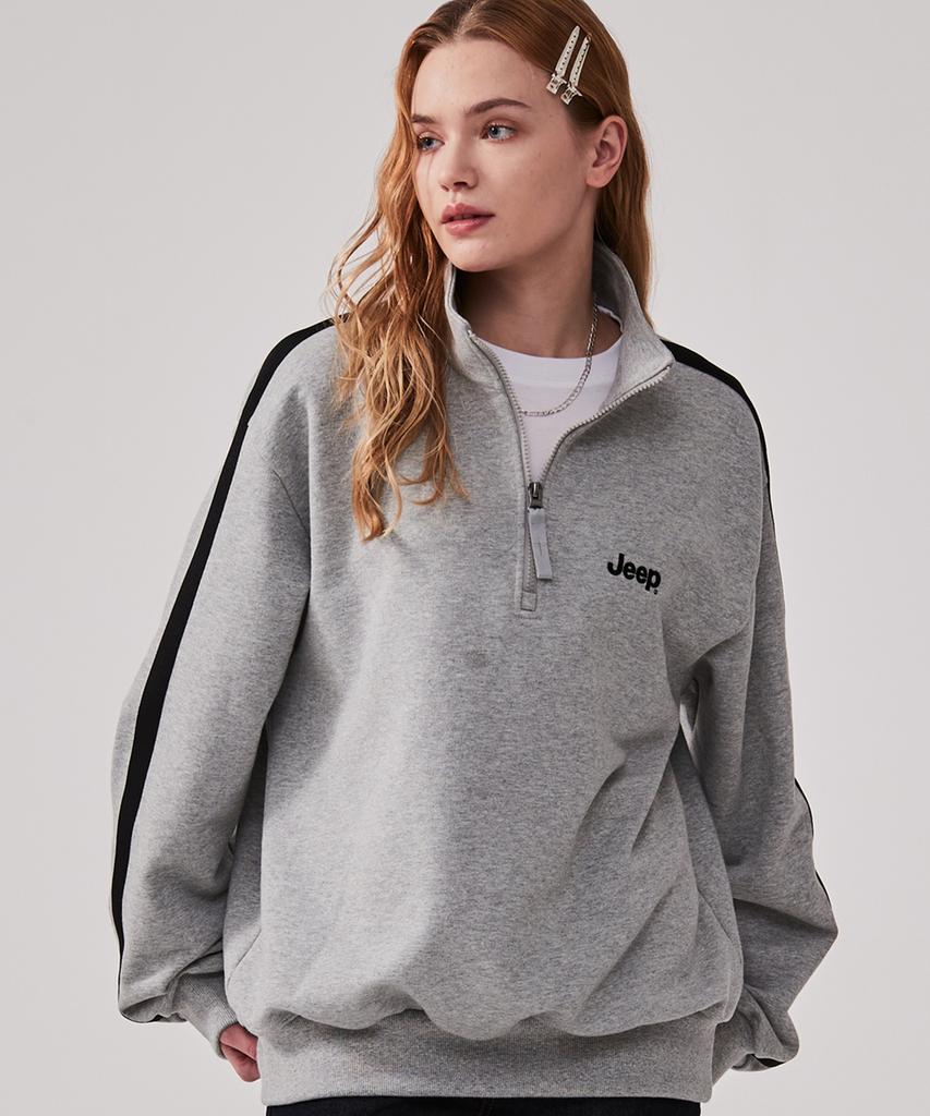 JEEP [430G] Heavyweight Track Half-Zip Sweatshirt (Jq5Tsu832Mg)