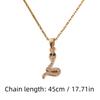 Small Snake Shape Pendant Necklace for Women 2025 New Fashion Golden Stainless Steel Chain Wedding Party Jewelry Accessories