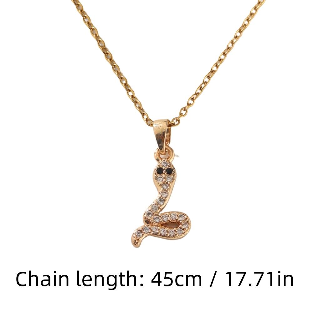 Small Snake Shape Pendant Necklace for Women 2025 New Fashion Golden Stainless Steel Chain Wedding Party Jewelry Accessories