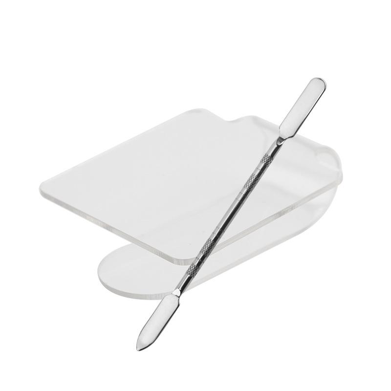 Stainless Steel Nail & Makeup Ring Palette Set