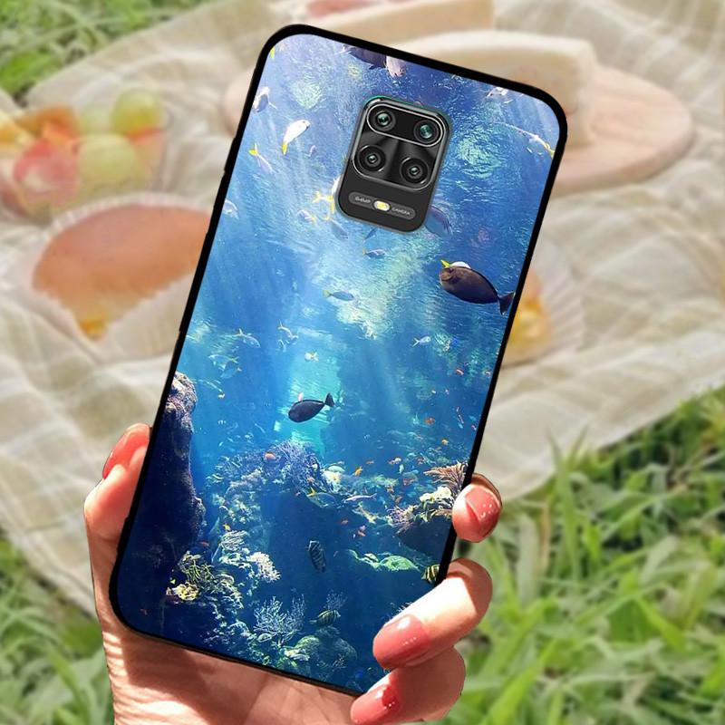 For Xiaomi Redmi Note 9 Cases Soft TPU Silicon Cartoon Phone Back Cover On Redmi Note 9 Pro Coque Note 9s Note 9 s Bumper Fundas