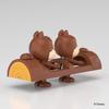 Aoshima Bunka Kyozai Rakupla Tokotoko Disney Character Chip Dale Plastic Model Kit Co., Ltd. No. DP-12 & Pre-colored