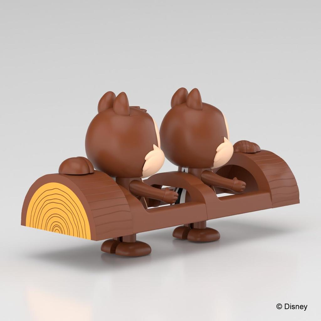 Aoshima Bunka Kyozai Rakupla Tokotoko Disney Character Chip Dale Plastic Model Kit Co., Ltd. No. DP-12 & Pre-colored