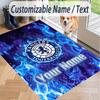 Custom Text Printed Rug Rangers FC Non Slip Floor Carpet For Home Room Decor