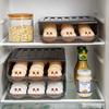 Automatic Rolling Egg Box Multi-layer Rack Holder for Fridge Fresh-keeping Box Egg Basket Storage Containers Kitchen Organizers
