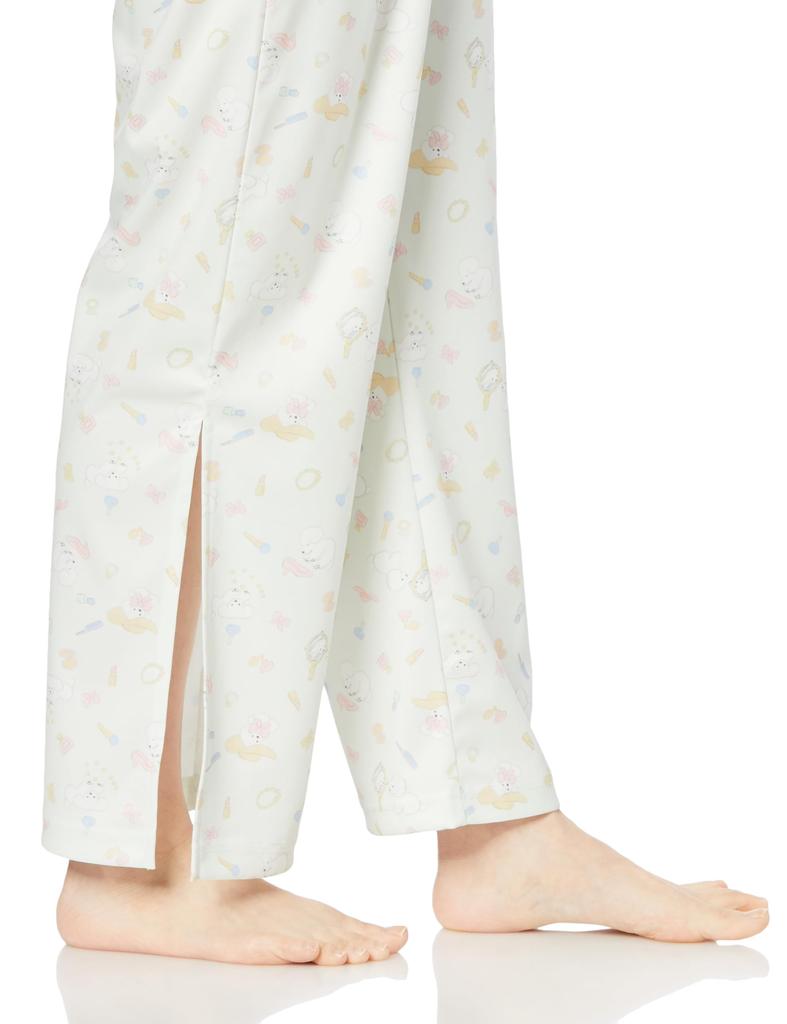 Gunze Tuche a collaboration with Terao featuring long sleeves and pants in Smoothie light for women Loungewear, Natsumi, Smooth, green,