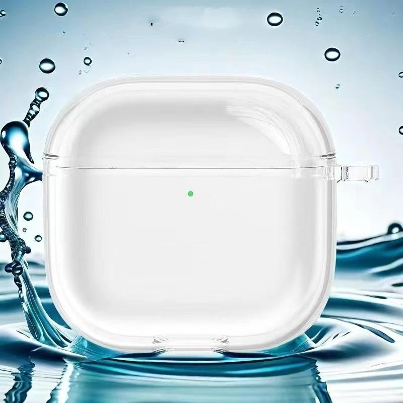 Clear Earphone Case Compatible For AirPods 4 Generation Protective Case Cover For AirPods 4 TPU Pro2 Pro3 Protective Case