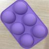 Baking Utensils, Kitchen Tools for 3D Baking, Chocolate Hemispherical Cake Mold, 6-hole Silicone Baking Mold
