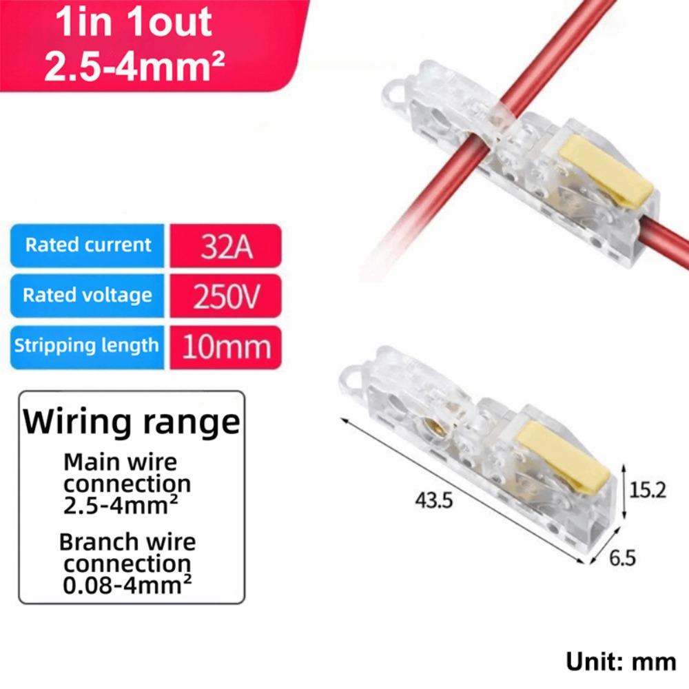 New Mini Quick Terminal Block T type Universal Fast Connector Wiring Connector Electrical