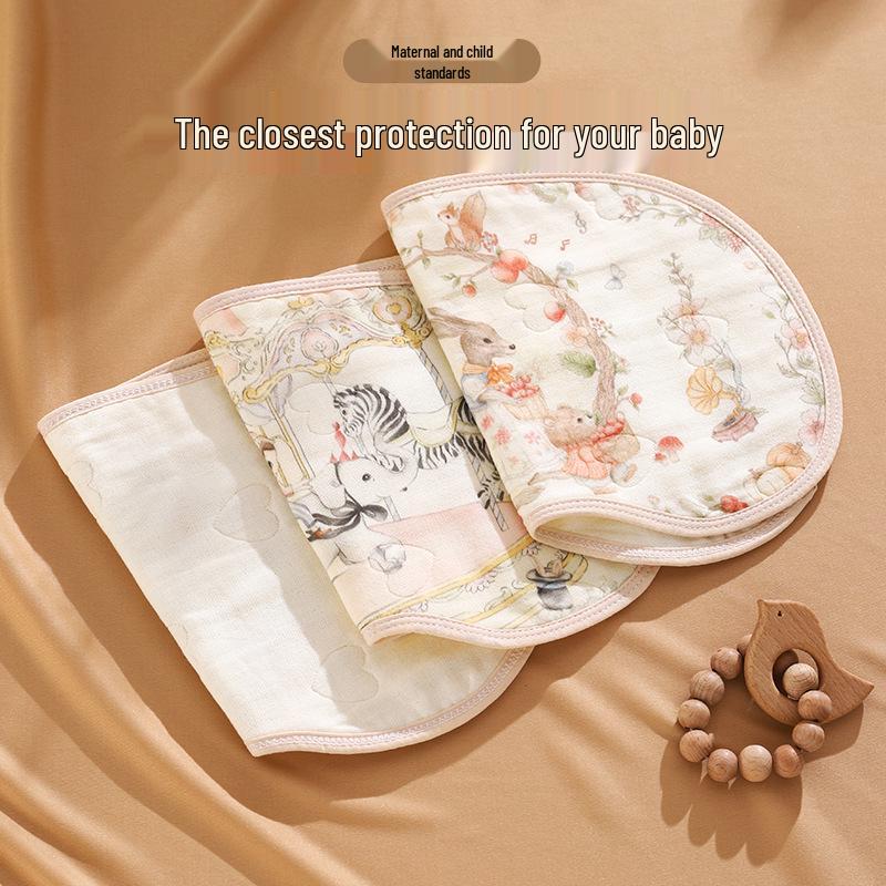 Newborn Breathable Cotton Anti-Spit-Up Pillow with Class A Gauze