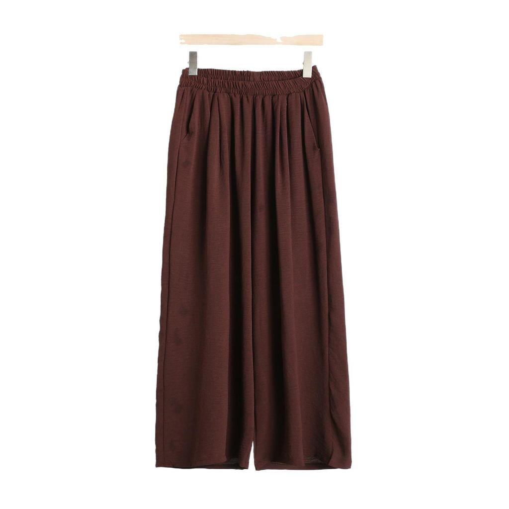 Damen Baumwollleinen Weite Hose - Sommermode für Mittelalte & Ältere