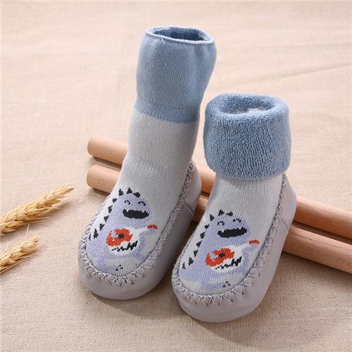 Lawadka Winter Newborn Baby Socks With Rubber Soles Infant Baby Girls Boys Shoes Cartoon Toddler Floor Anti Slip Soft Sole Sock