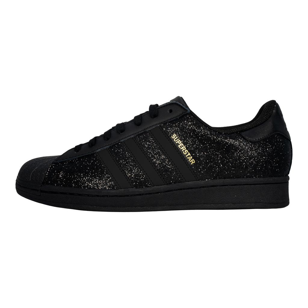 adidas Originals SUPERSTAR Wear Resistant And Lightweight Low Top Skateboard Shoes Unisex Black Sparkling Rhinestone EG4959(Team133-)