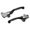 ZETA RACING Ensemble de leviers de pivot FP Noir Levier pliant vers l'avant Position Réglage continu Alliage d'aluminium forgé Dirt Freak F5053 pour YZ250FX YZ450FX
