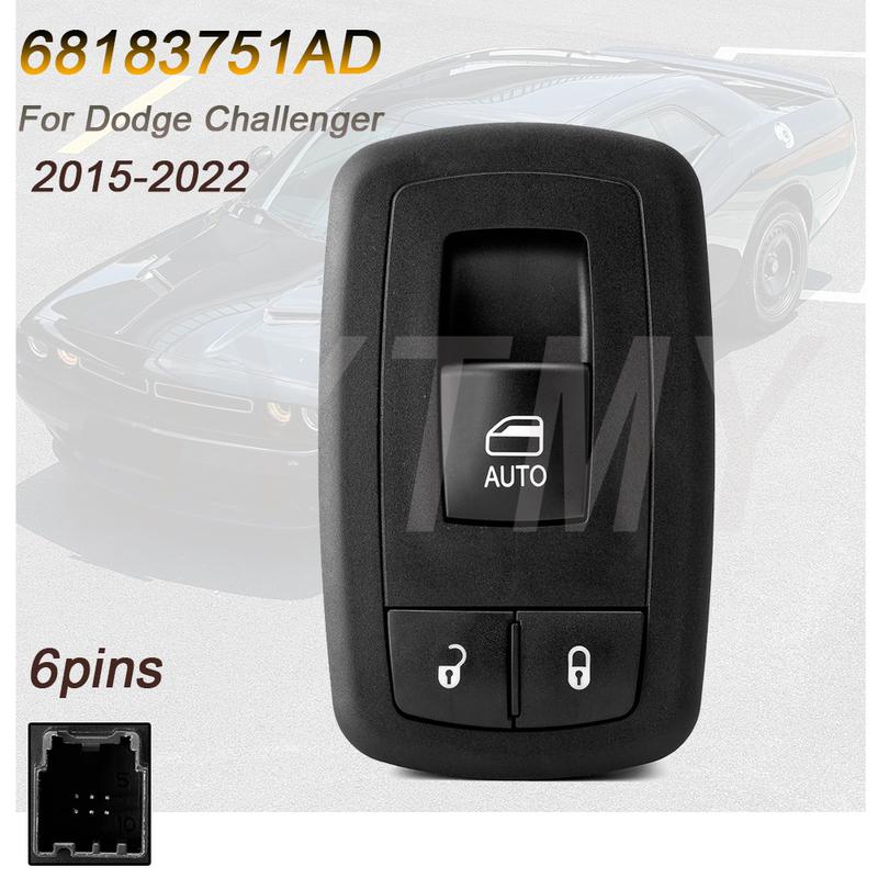 

Electric Window Switch for Dodge Challenger 2015- Right Passenger Side Glass Lifter Button Car Accessories 68183751AD 68183751AD