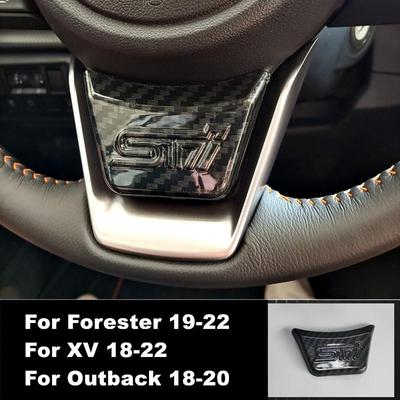 Für Subaru Forester 2019-2022 Subaru XV 2018-2022 Outback 2018-2020 1x Auto Lenkrad Carbon Faser dekorative Abdeckung Panel