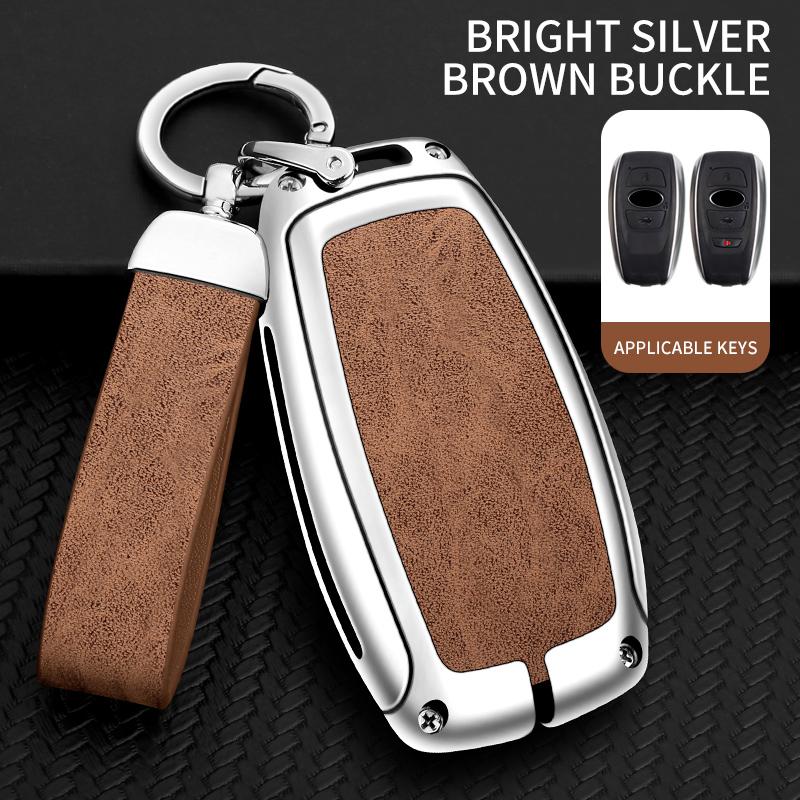 New Zinc Alloy Car Key Case Cover Protector Shell For Subaru Brz Sti Xv Sv Forester Legacy Outback Crosstrek Impreza Wrx Ascent