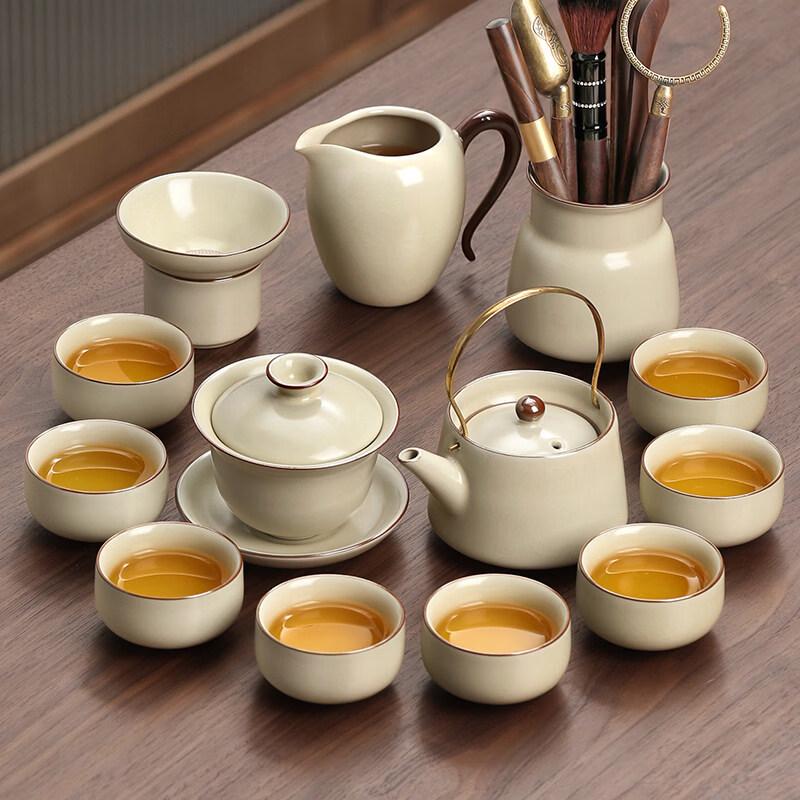 Ru Kiln Ceramic Kung Fu Tea Set