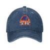 Let's Go Camping Baseball Cap for Men Women Hat Vintage Cowboy Hats Adjustable Trucker Caps Navy Blue