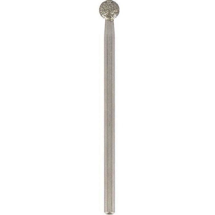 DREMEL - Lot de 2 pointes diamantées 4,4mm 7105 - Pour bois, céramique, verre et pierres semi-précieuses