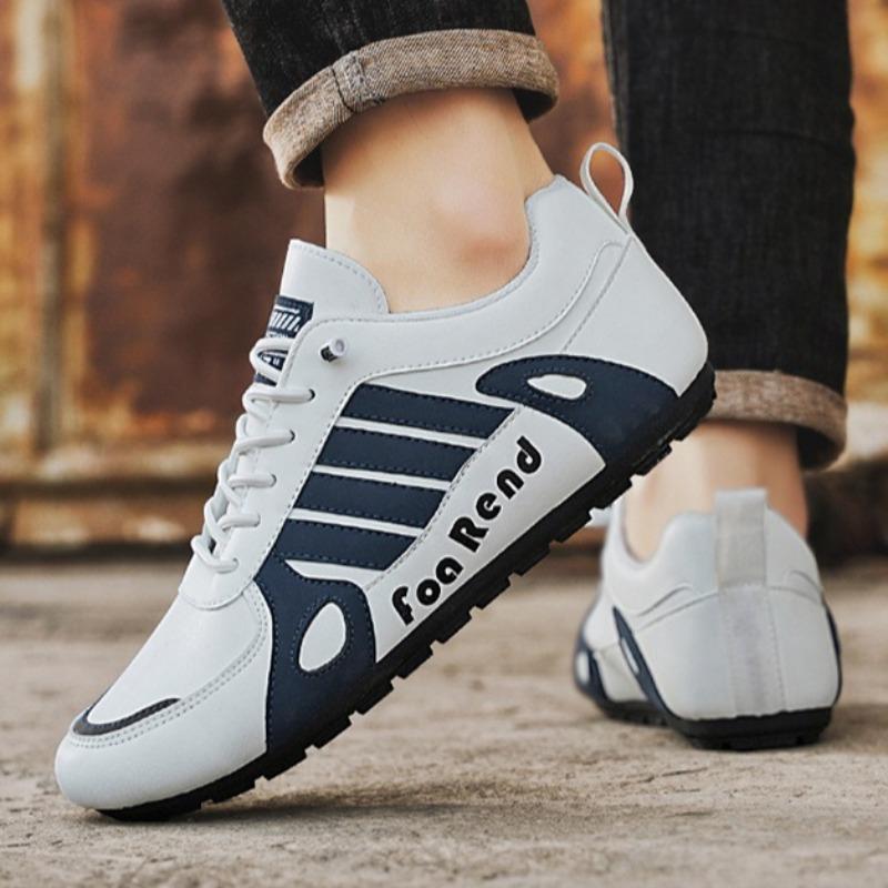 Fashion Men Shoes Flat Loafers Fashion Casual Sneaker Non Slip Comfort Run Shoe Soft Sole Breathable Leather Men Shoes Zapatillas Hombre