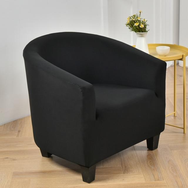 Stretch Tub Chair Cover Elastic Printed Armrest Club Bar Study Chair Cover Durable Washable