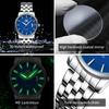 OPK 6045 Men's Watches Simple Fashion Steel strap Auto Date Luminous Waterproof Quartz Wrist Watches for Man Elegant Man Watch