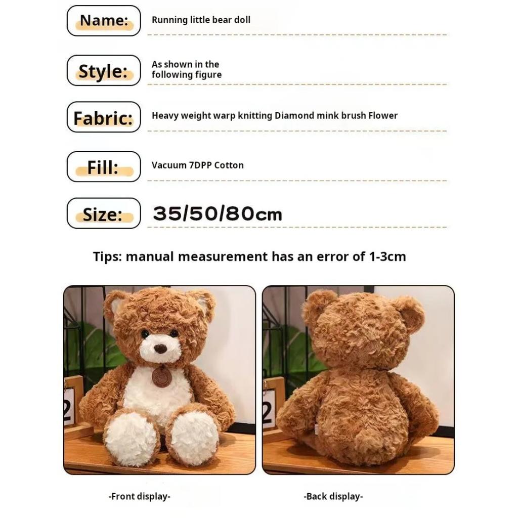 30cm Teddy Bear Doll Simulation Plush Toy Handmade Doll Cartoon Anime Cute Pillow Cushion Home Decoration Children's Birt