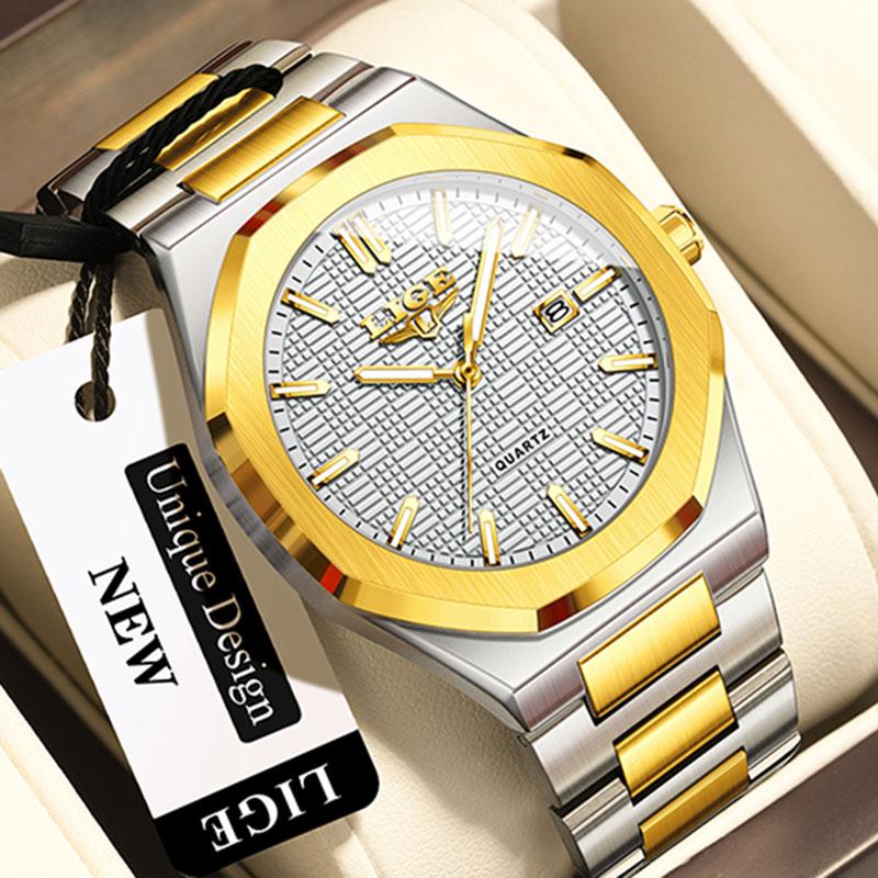 Quartz Watches For Men Fashion Business Date Chronograph Clock Male Outdoor Sport Waterproof Luminous Man Wristwatch
