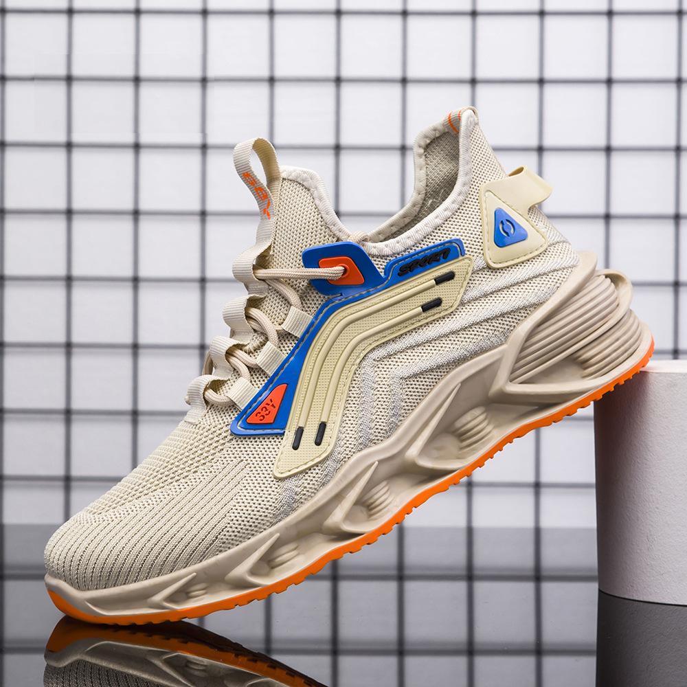 

New autumn men s shoes flying woven shoes low-top single shoes breathable sports leisure, breathable running shoes 44