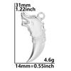 Fashion Silver Color Sickle The Sword Pendant Stainless Steel Pendants For Jewelry Making Supplies Turkish Eye Wing Charm Bulk