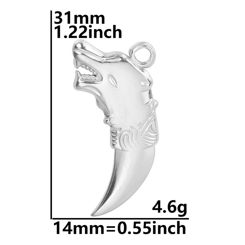Fashion Silver Color Sickle The Sword Pendant Stainless Steel Pendants For Jewelry Making Supplies Turkish Eye Wing Charm Bulk