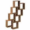 VidaXL Étagère murale en forme de cube vieux bois 90x15x119,5 cm, stockage en forme de cube, organisateur en forme de cube, 856596