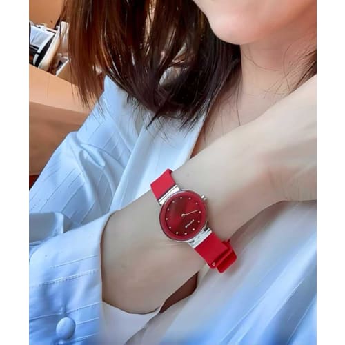 Bering Colorful Summer Watch 10129-503 Women's Red