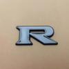 1pc 3D Zinc Alloy R Logo, Car Side Fender Rear Trunk Emblem Badge Sticker, Car Decoration Accessories