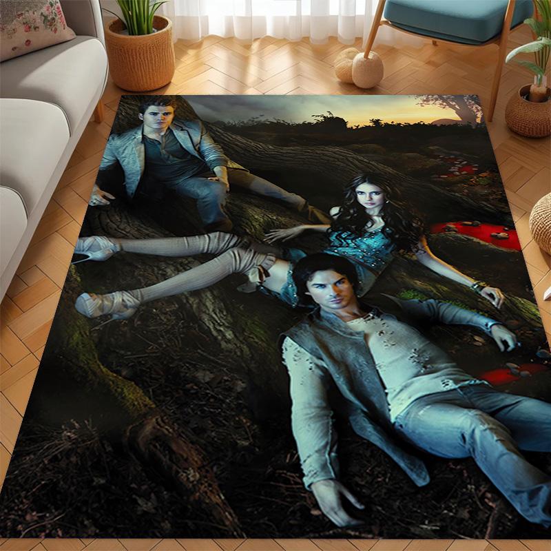 Vampire Diaries: Rainy Night Gathering carpet Suitable for all seasons Home Decor Room Christmas gifts Dormitory decoration