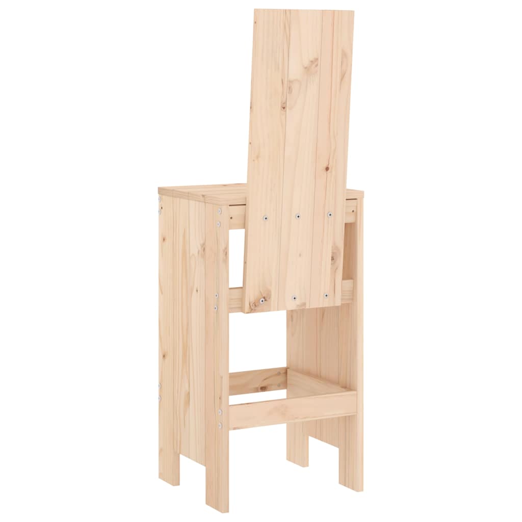 Bar Stool 2 pcs. 40 x 42 x 120 cm Solid Pine Wood