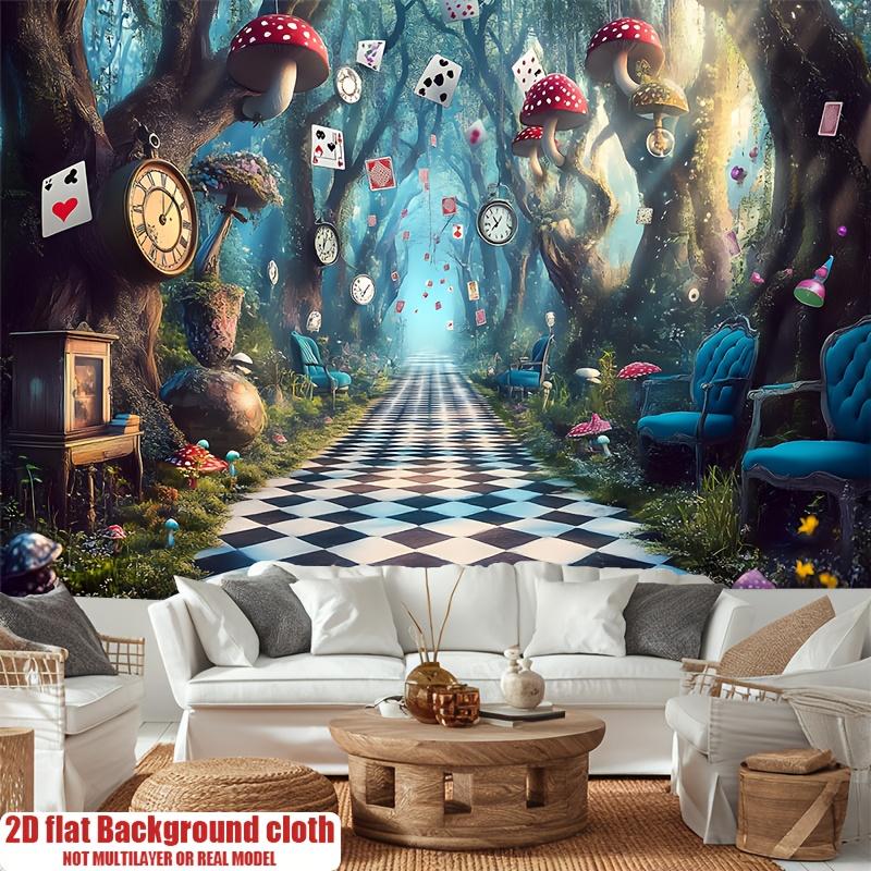 1pc 2D Flat Piece  Magical Fairyland Forest Background Decoration  Background Photo Props  Home Decoration  Etc