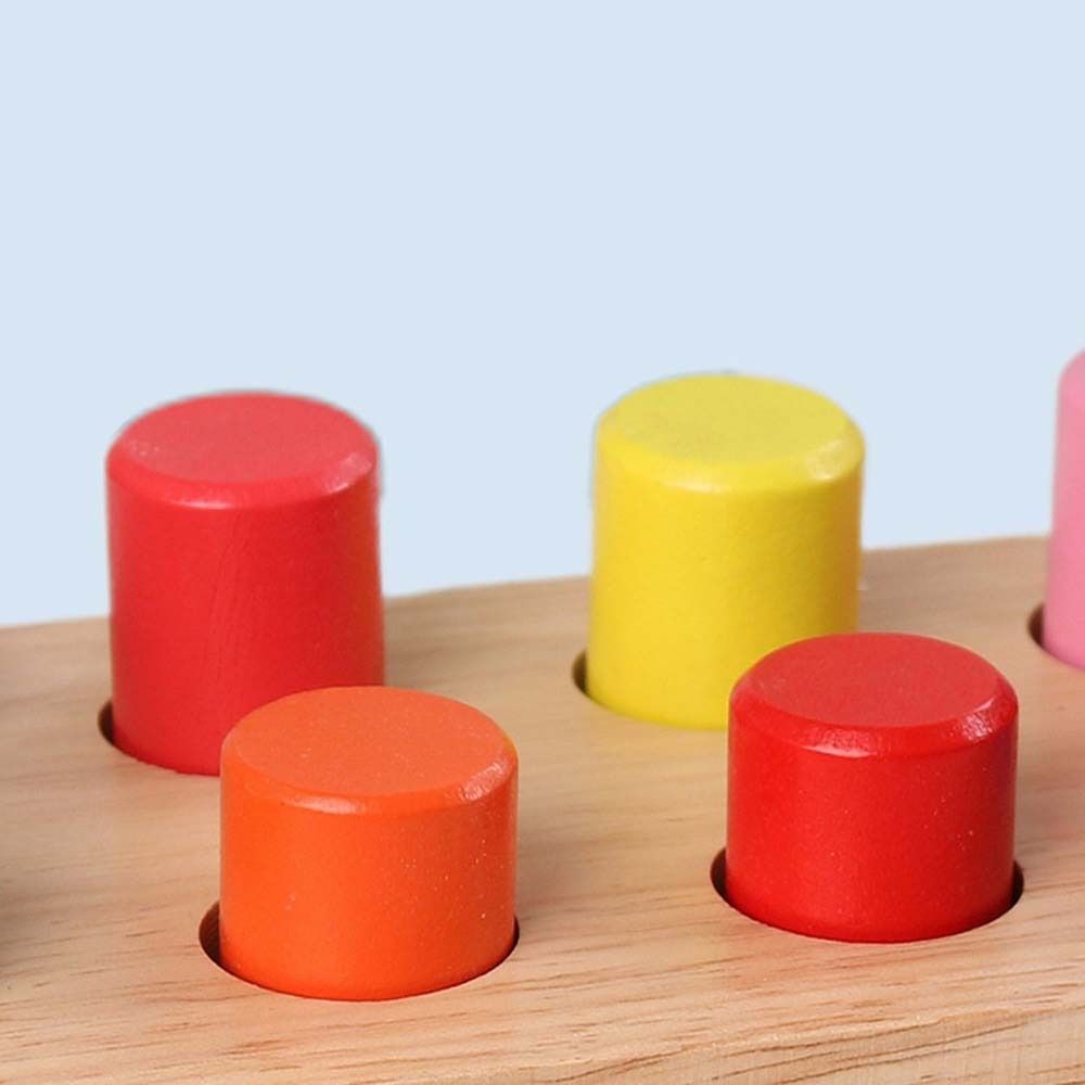 Fine Motor Training Wooden Hammer Toy Color Cognition Early Education Toy Montessori Toy  Preschool