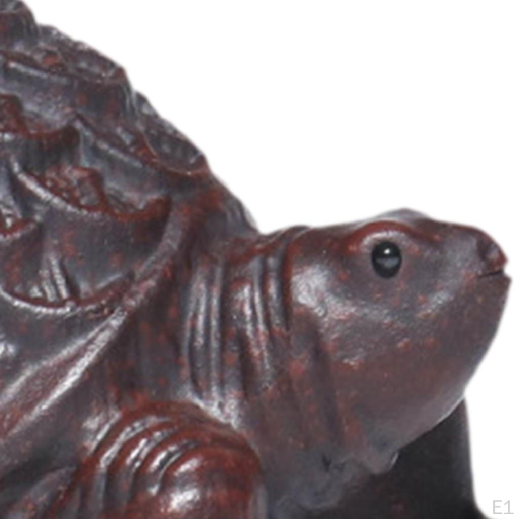 Figurina di Tartaruga Animale da Tè Decorazione per Cerimonia del Tè Tartaruga Ornamento da Scrivania per Tavolo Decorazione per la Casa Auto