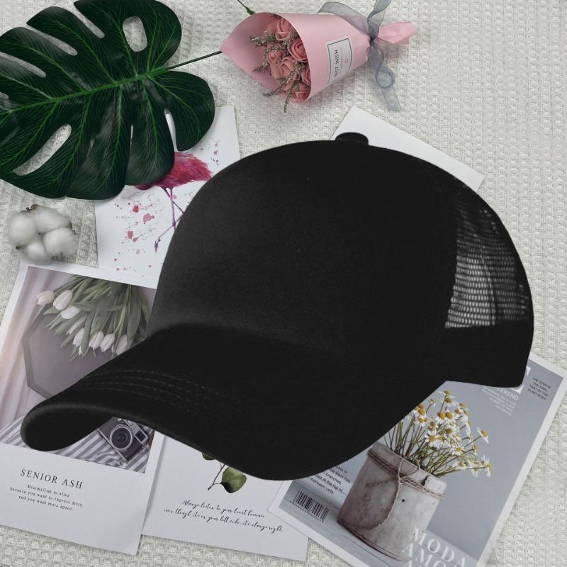 Summer Color Matching Truck Driver Sponge Net Cap Work Cap Volunteer Cap Duck Tongue