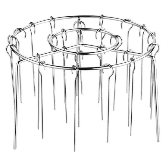 Stojan na horkovzdušnou fritézu s 12/24/30/36 špízy Nerezový vertikální stojan na masové špízy