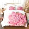 Set Biancheria da Letto Floreale Colorato con Fiore di Rosa Rosa Singolo Gemello Matrimoniale Queen King Cal King Size