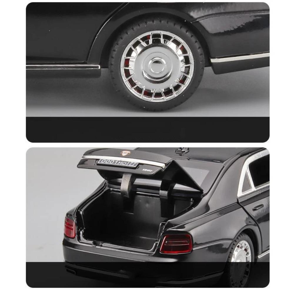 1/24 Aurus Motors Aurus Senat Russland Präsidentenauto Legierungs-Automodell Sound und Licht Kinderspielzeug Sammlerstücke Geburtstagsgeschenk