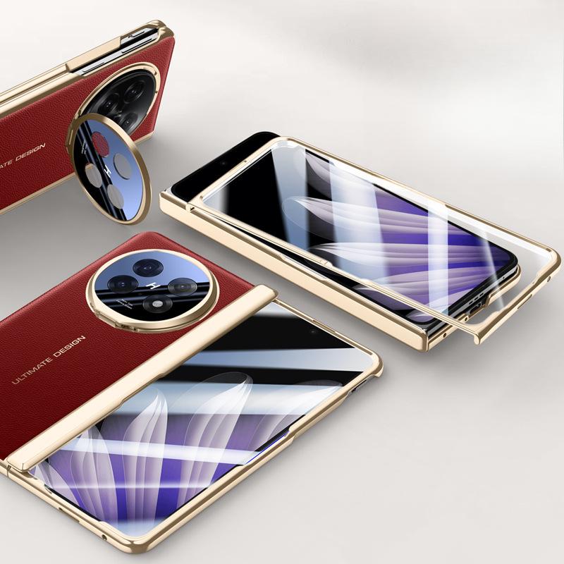 

Подходит для чехла для телефона Oppofindn5 Пленка Интегрированный гальванизированный кронштейн для объектива N5 Складной Полный пакет Шарнир центральной оси Кожаный чехол OPPO Find N5