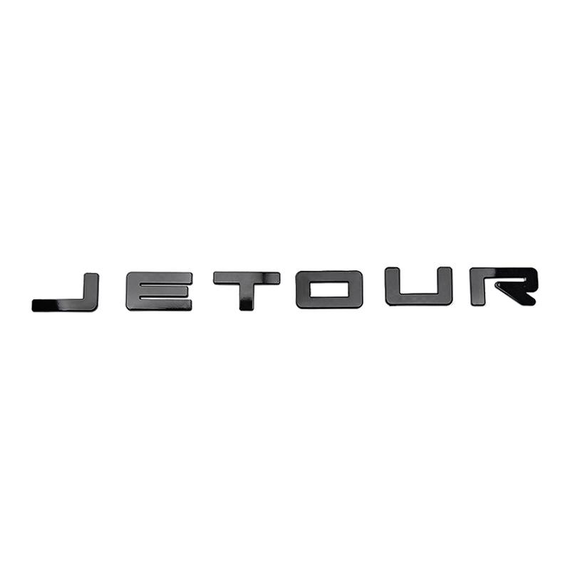 For Jetour T2 i-DM Ich - X K3 Car Emblem Blackout Sticker Grille Light Letter Badge Black Warrior Matte Black Emblem Accessories