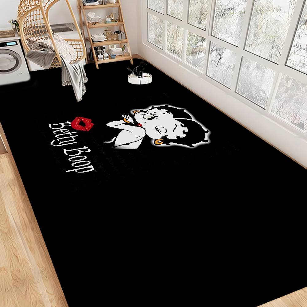 Cute B-Betty Boop Door Mat Nordic Style Bedroom Living Room Doormat Home Balcony Anti-Slip Alfombra