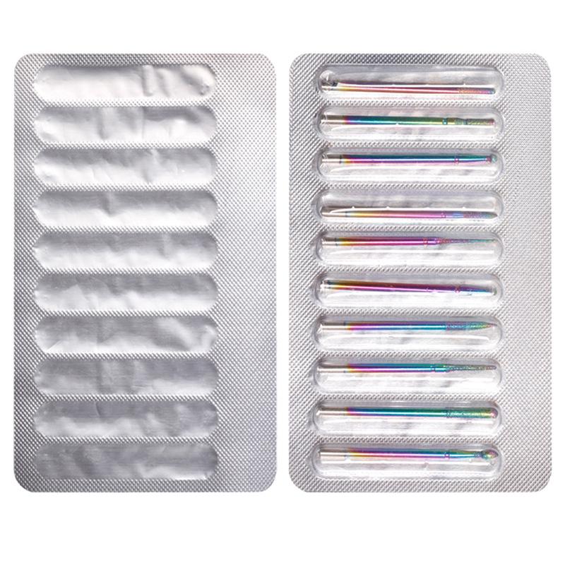10Pcs Diamond Milling Cutters For Manicure Carbide Nail Drill Bits Kit Tools